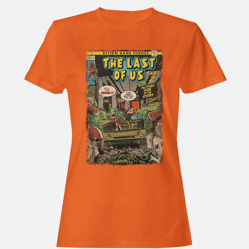 Women's T-Shirt - T7B1ZQJK - Orange - 11