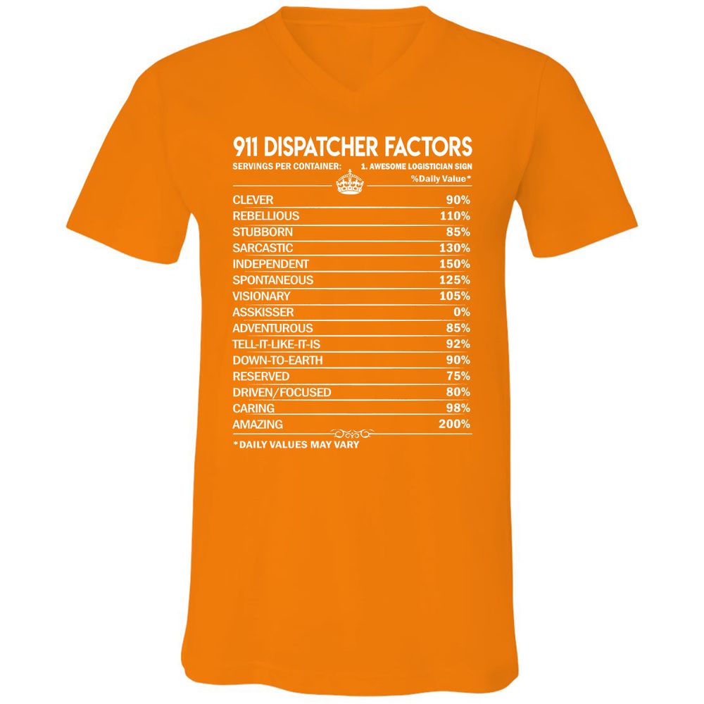 Unisex V-Neck T-Shirt - AHMP2Z15 - Orange - 11