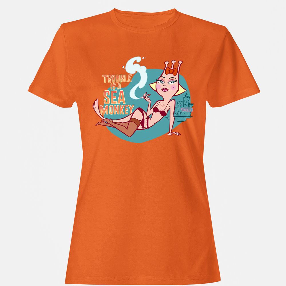 Women's T-Shirt - 9RL5BVJ6 - Orange - 11