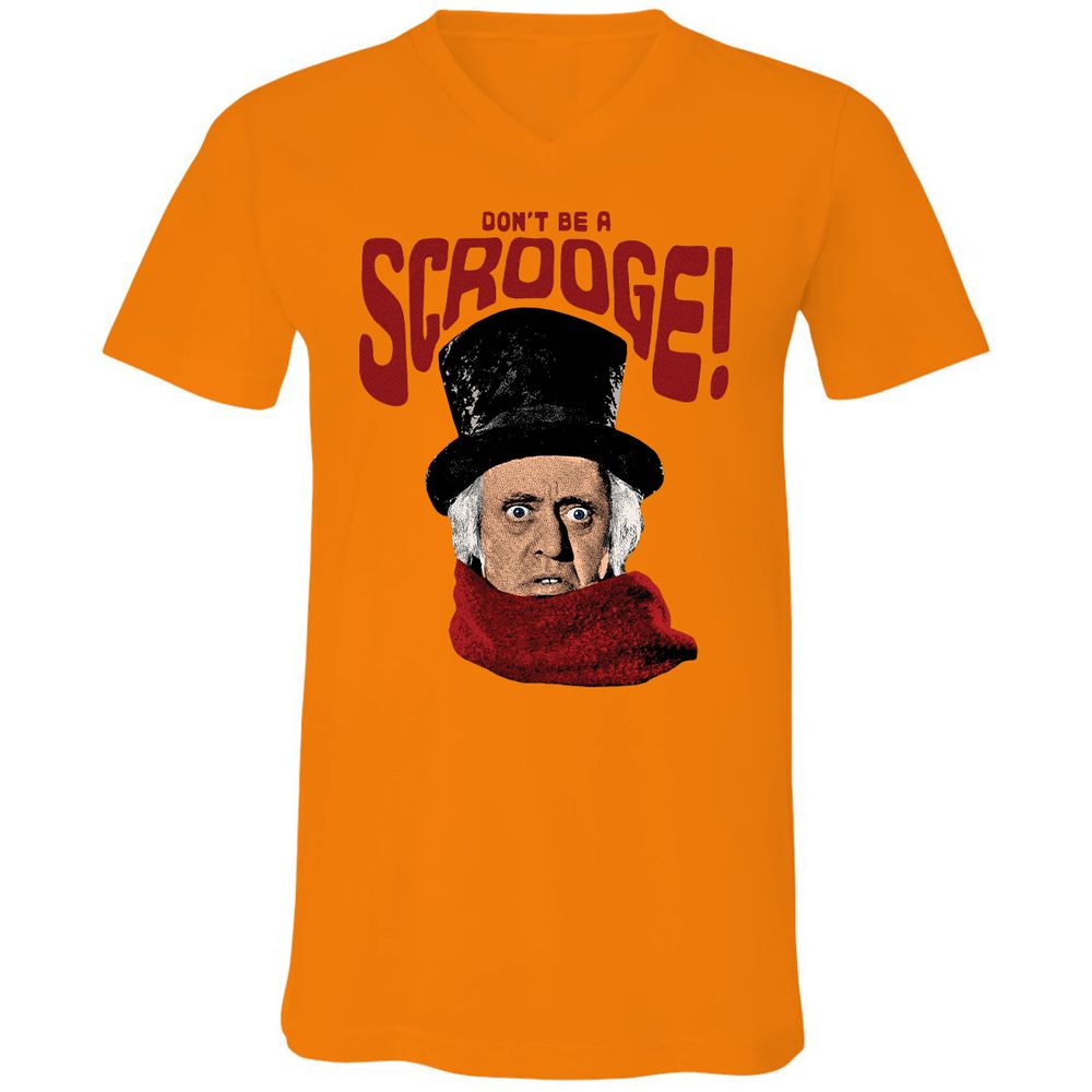 Unisex V-Neck T-Shirt - ZGYCX9JE - Orange - 11