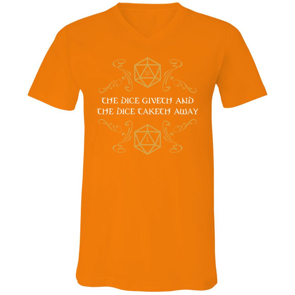 Unisex V-Neck T-Shirt - 27EZUKZP - Orange - 11