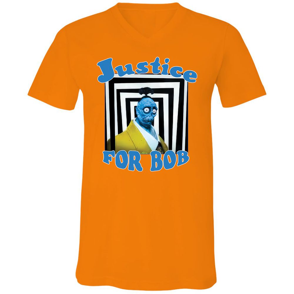 Unisex V-Neck T-Shirt - LAD5XWSS - Orange - 11