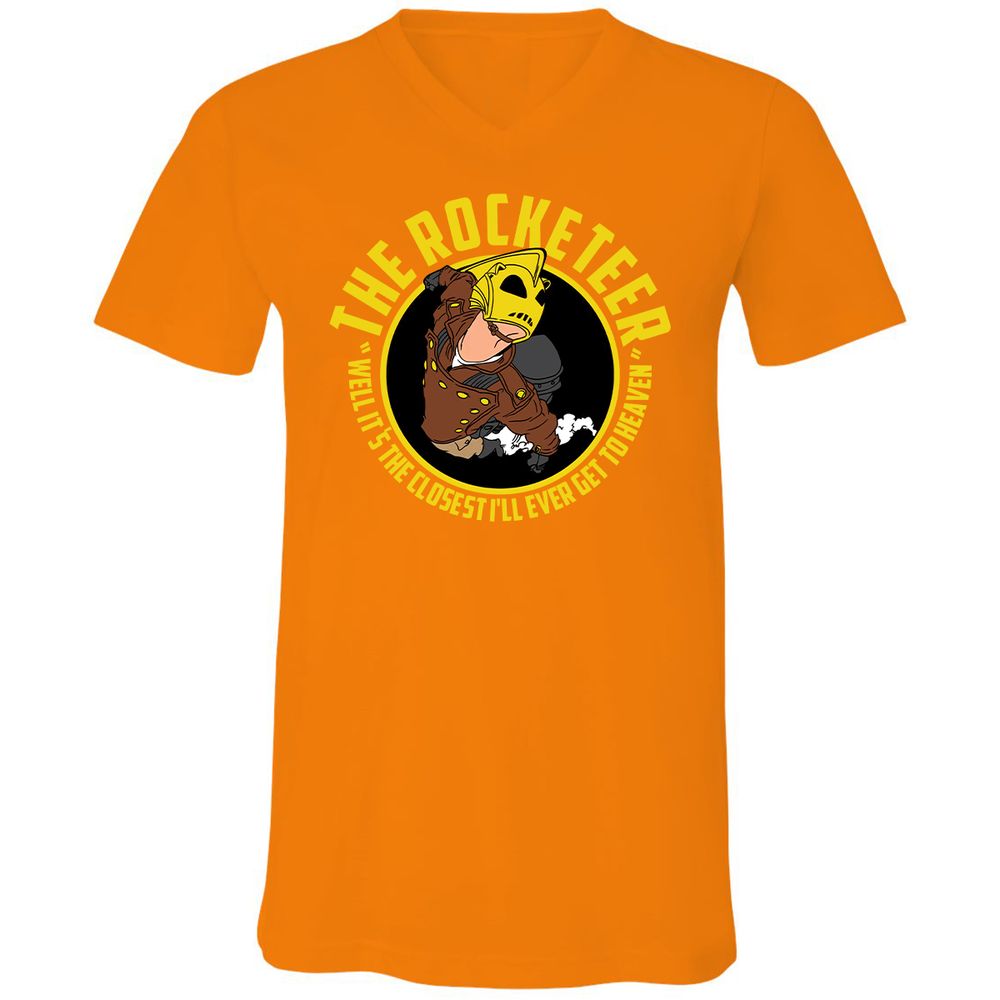 Unisex V-Neck T-Shirt - BMMABNLX - Orange - 11