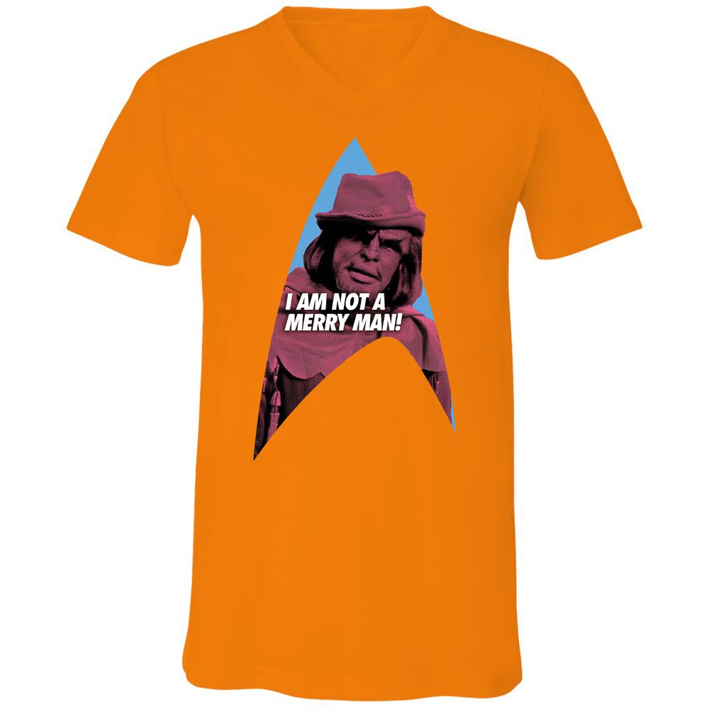 Unisex V-Neck T-Shirt - 81ZMQ83P - Orange - 11