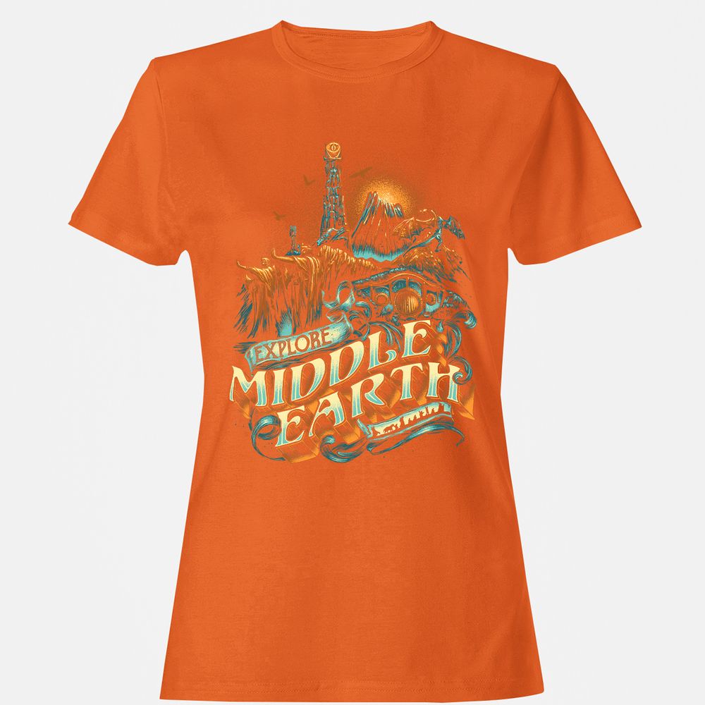 Women's T-Shirt - 9A3VMTK9 - Orange - 11