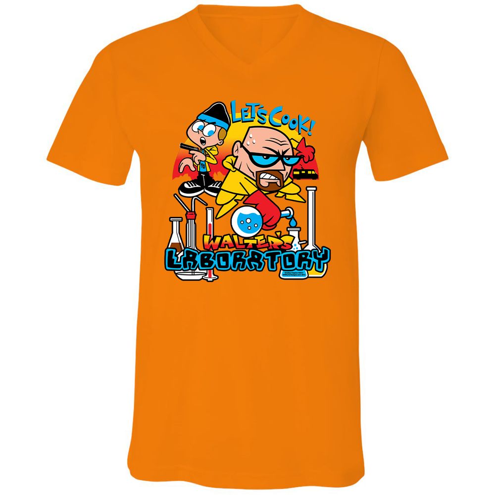 Unisex V-Neck T-Shirt - 29PZUUCS - Orange - 11