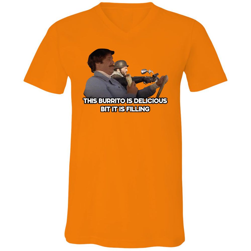 Unisex V-Neck T-Shirt - NZG7CZYS - Orange - 11