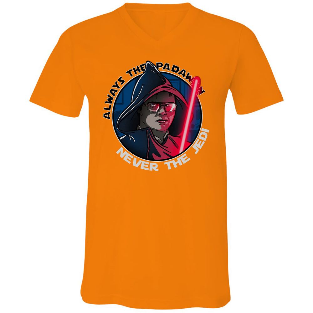 Unisex V-Neck T-Shirt - C5FKZ32J - Orange - 11