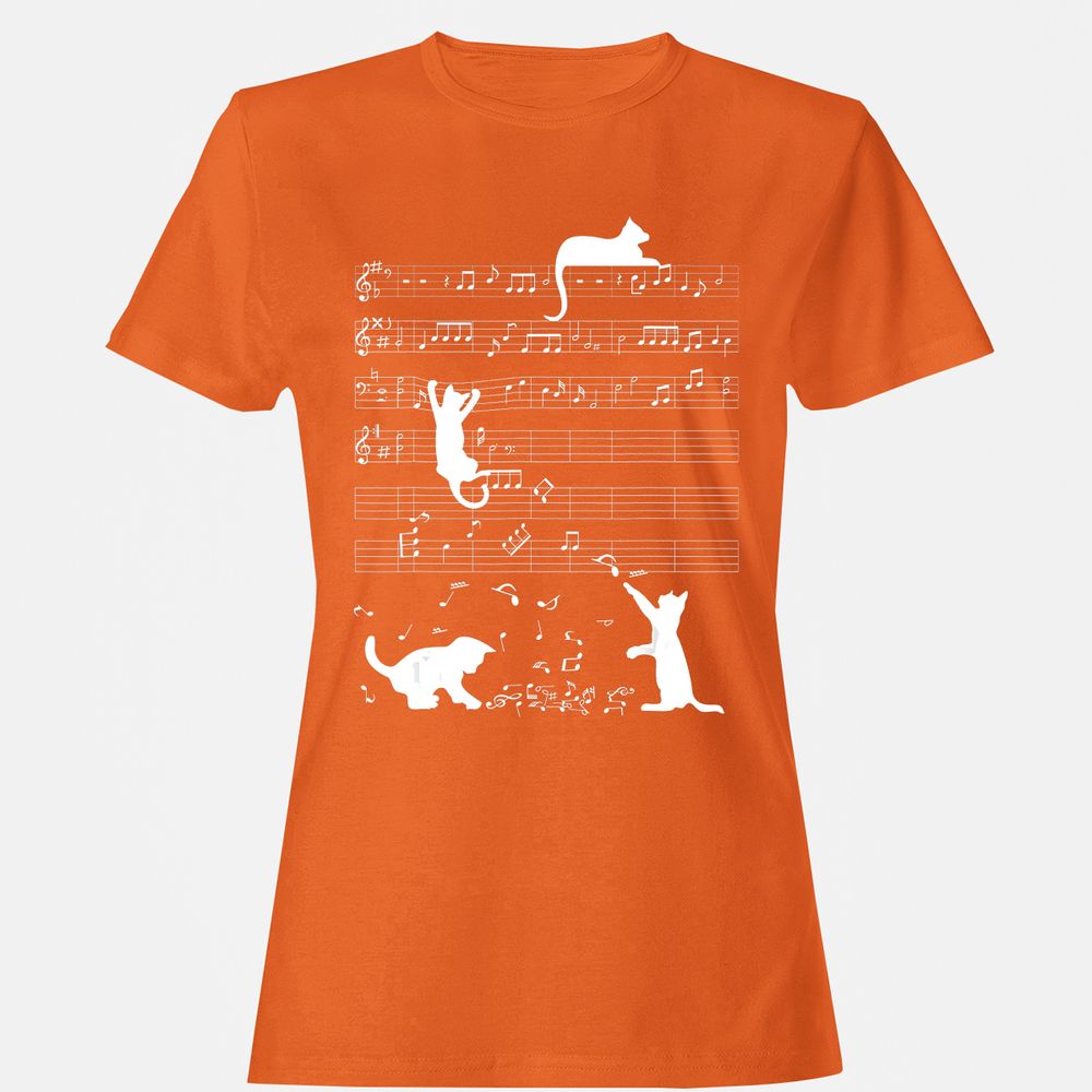 Women's T-Shirt - 74F1DCCZ - Orange - 11