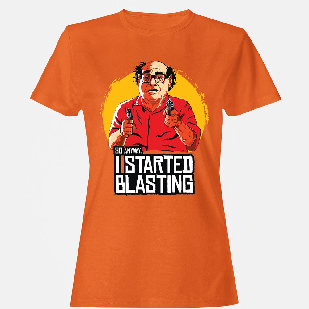 Women's T-Shirt - TSWDSLF4 - Orange - 11