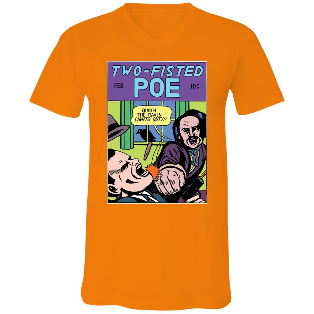 Unisex V-Neck T-Shirt - SXP1YATA - Orange - 11