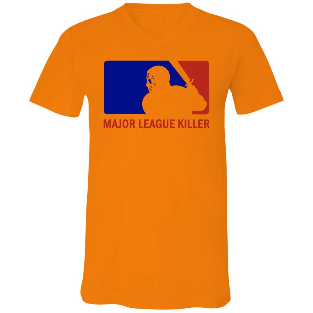 Unisex V-Neck T-Shirt - 1N2UFXBT - Orange - 11