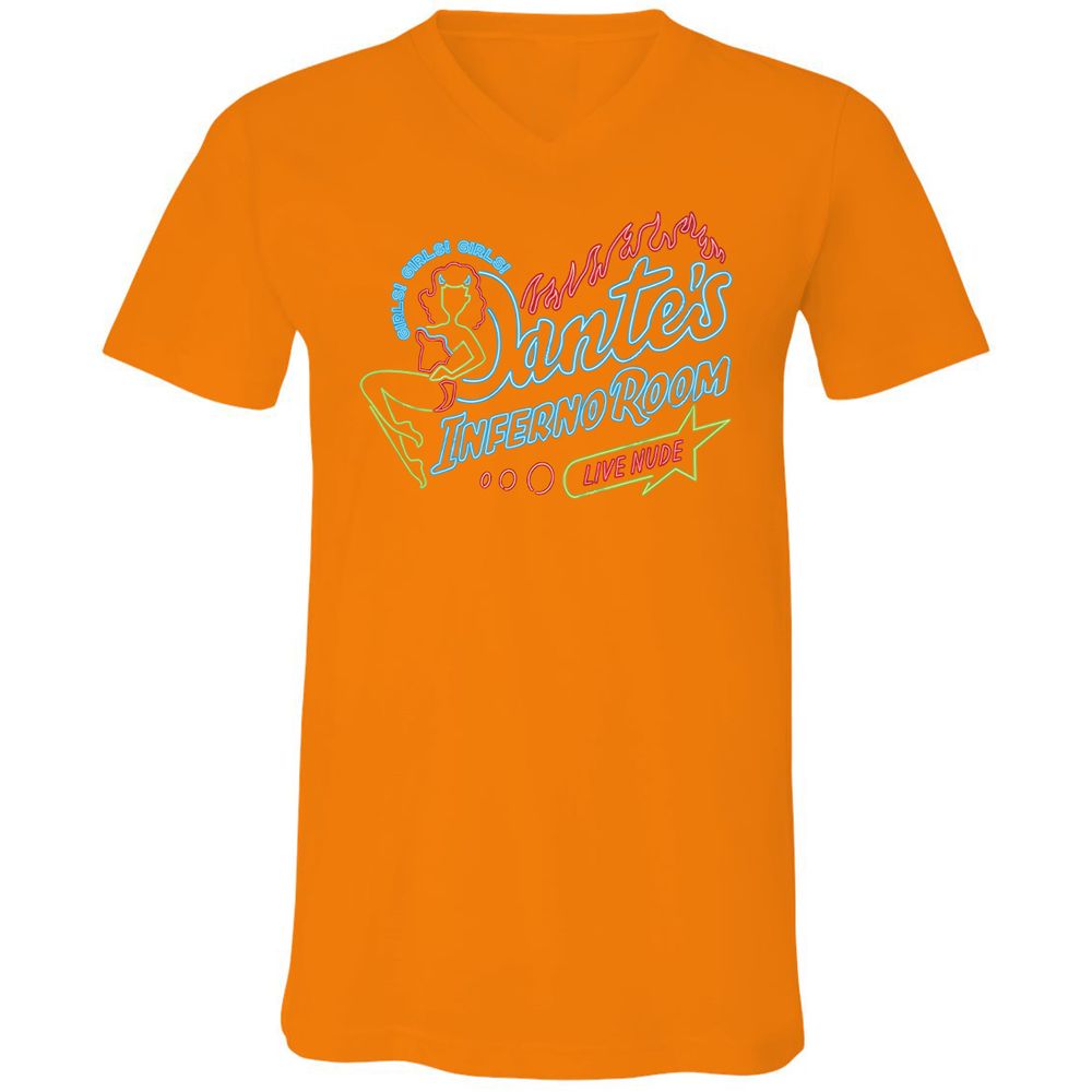 Unisex V-Neck T-Shirt - 5254ADRV - Orange - 11