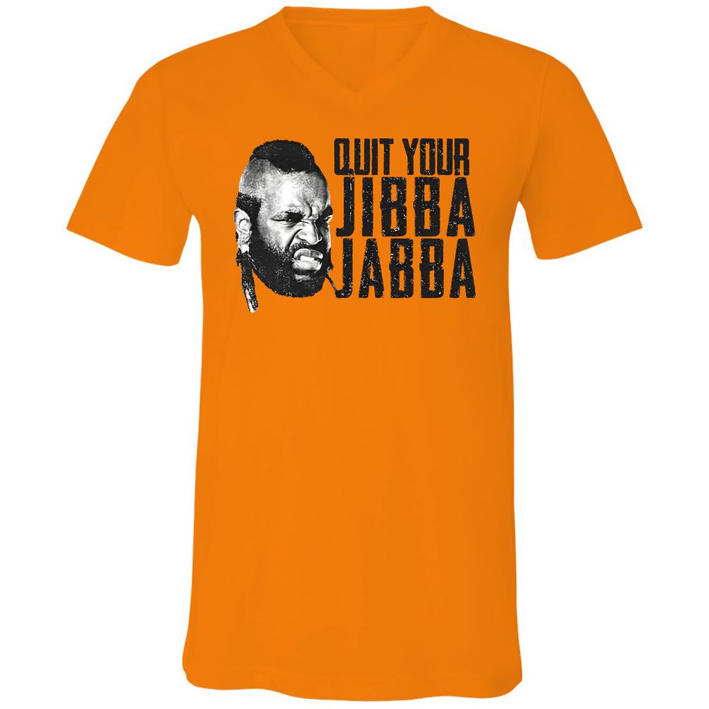 Unisex V-Neck T-Shirt - TLUMHTFQ - Orange - 11