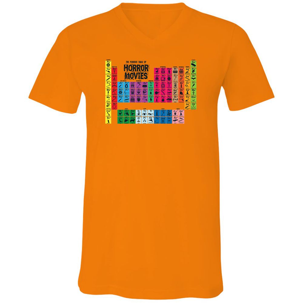 Unisex V-Neck T-Shirt - UJE7AVGP - Orange - 11