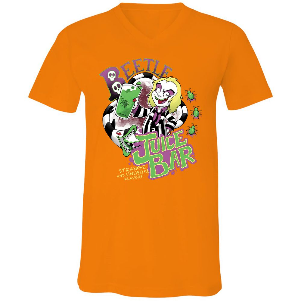 Unisex V-Neck T-Shirt - BYPAWC6X - Orange - 11