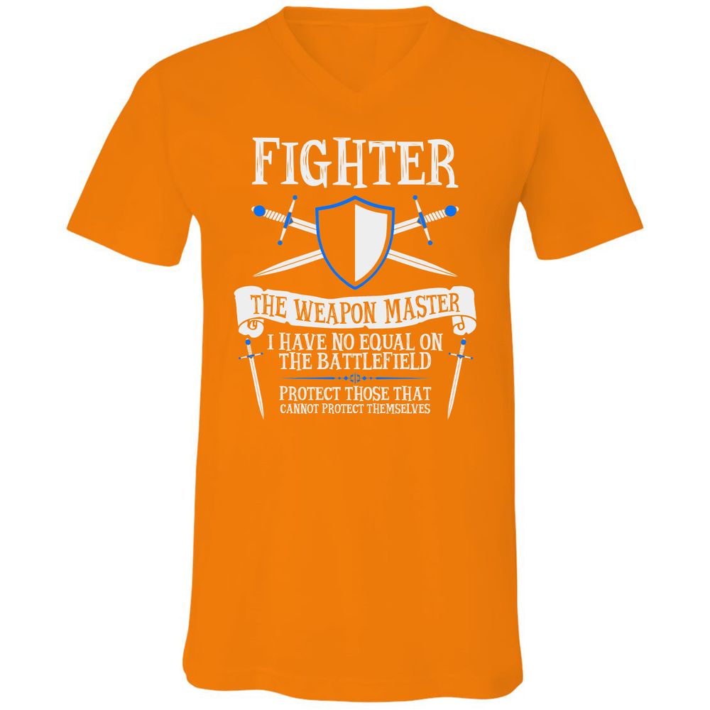 Unisex V-Neck T-Shirt - 9LWYFXZZ - Orange - 11