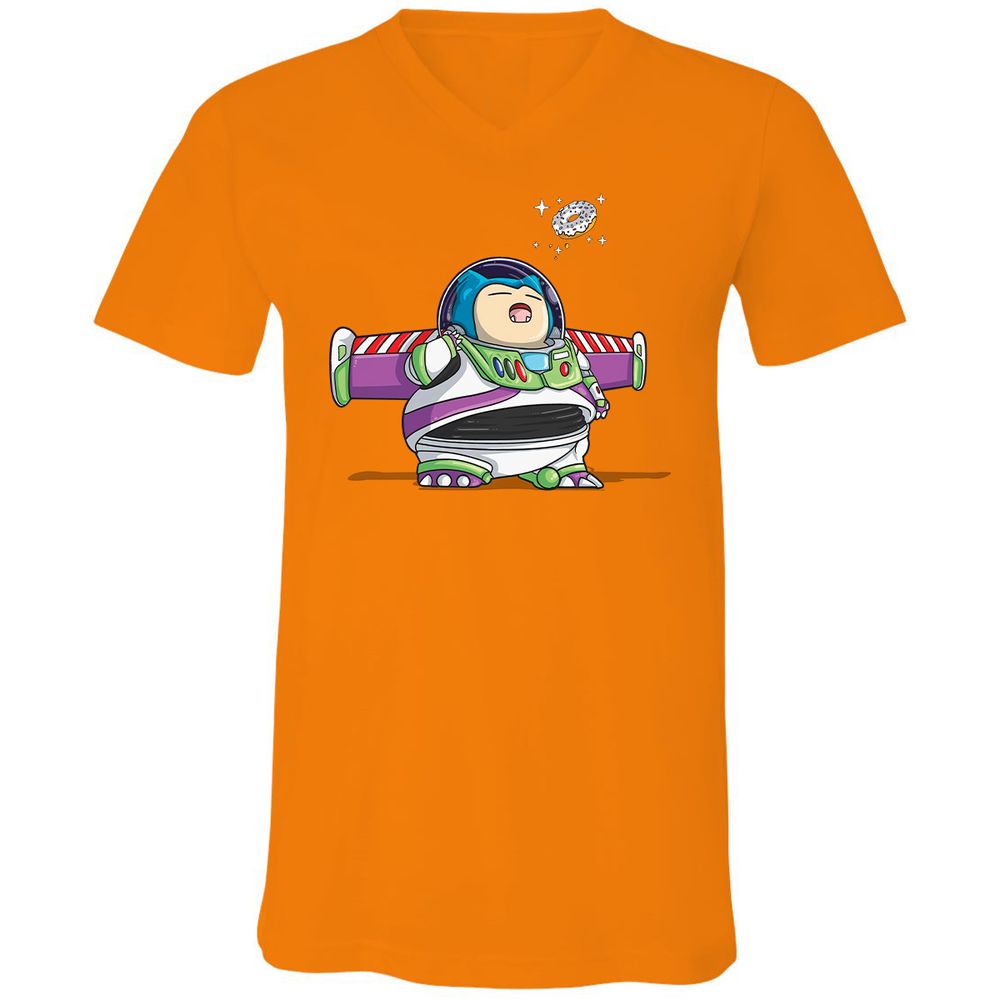 Unisex V-Neck T-Shirt - 7TVS7RMW - Orange - 11
