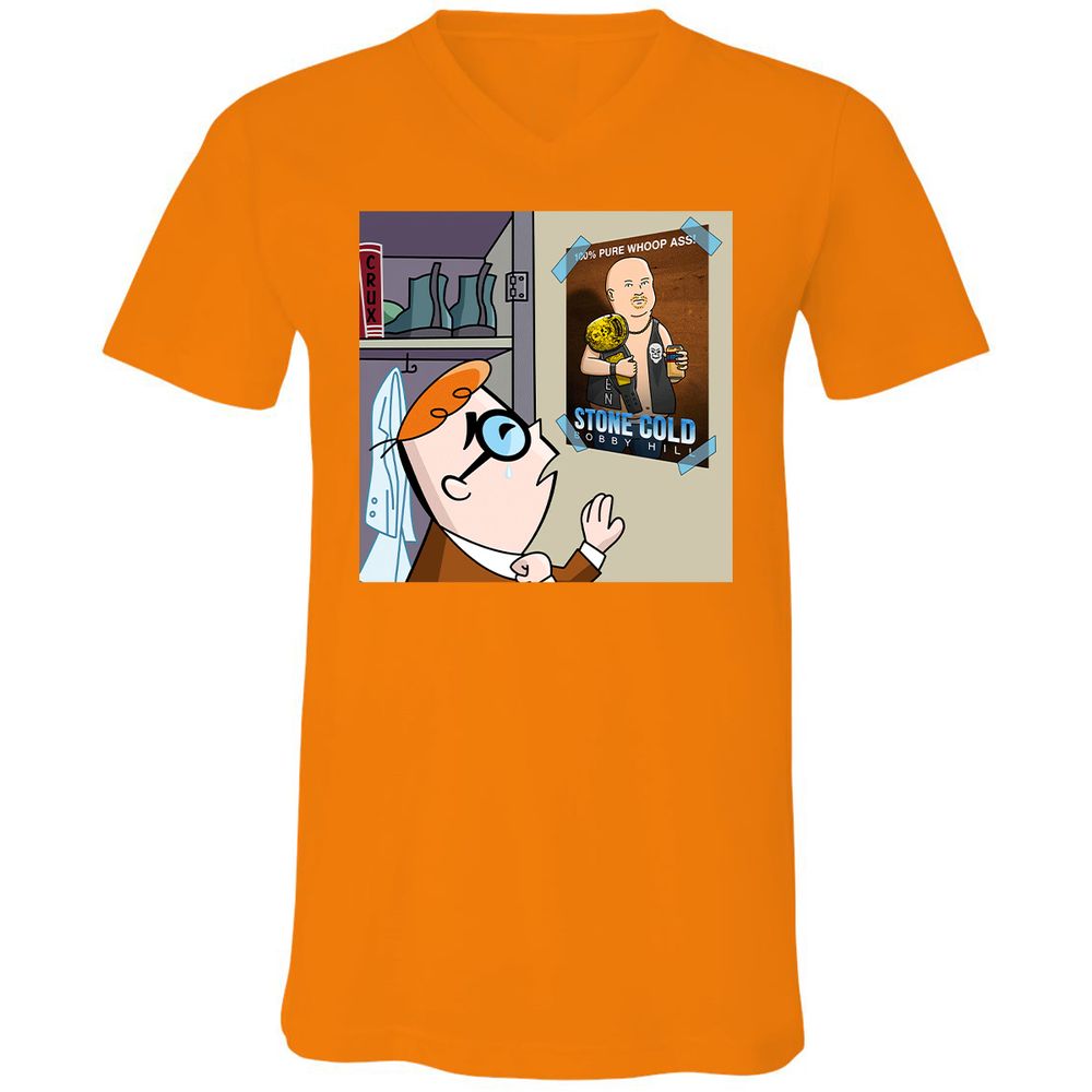 Unisex V-Neck T-Shirt - EYE2AMA6 - Orange - 11