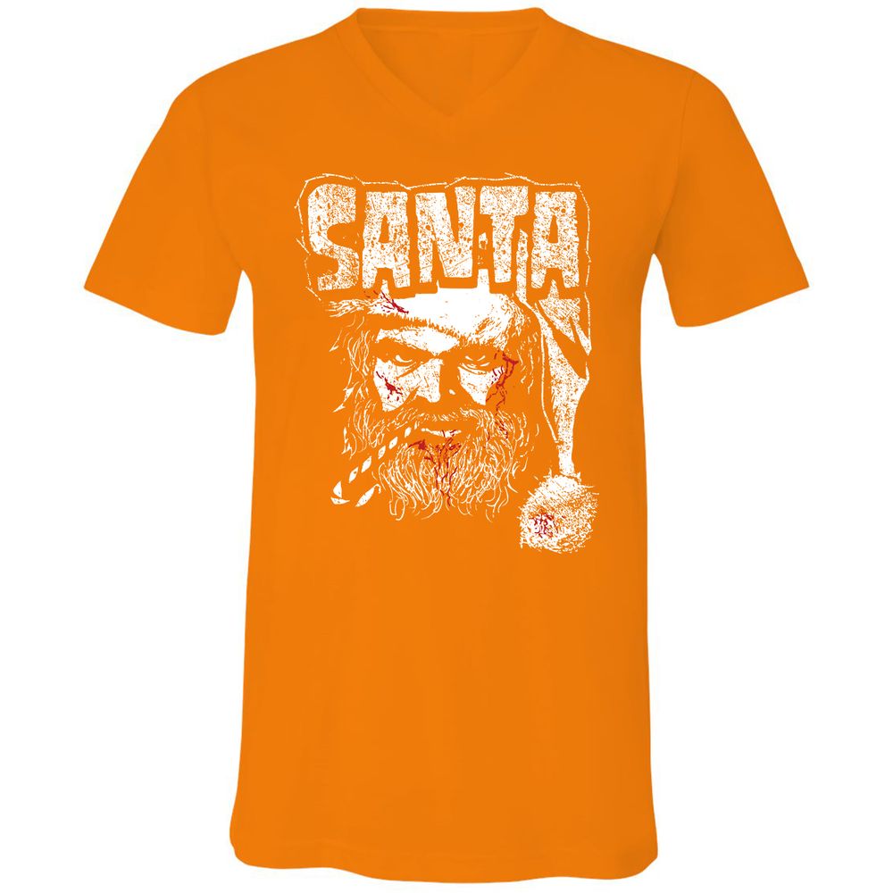 Unisex V-Neck T-Shirt - AT6QF4TE - Orange - 11