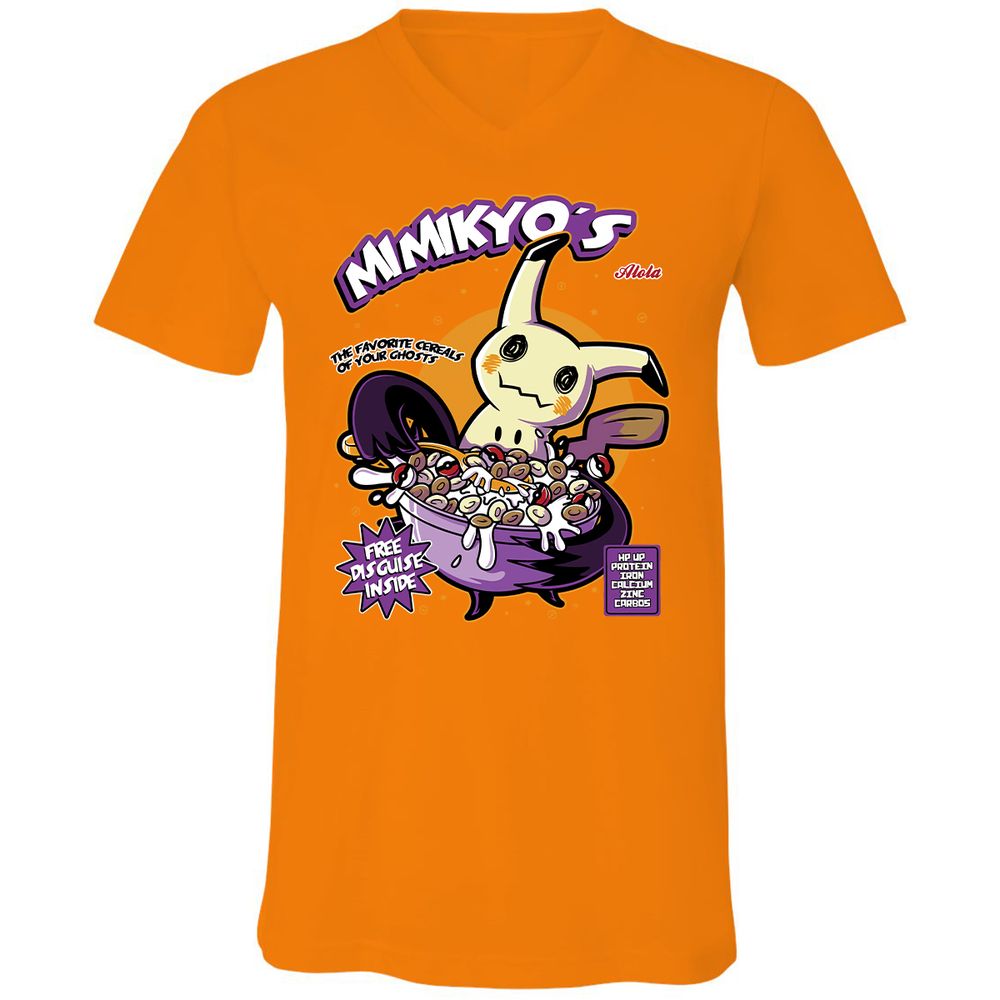 Unisex V-Neck T-Shirt - 7EQ8M8RD - Orange - 11