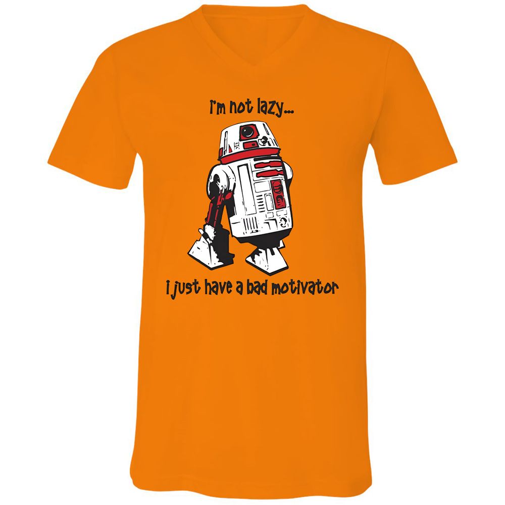 Unisex V-Neck T-Shirt - FC62ND4J - Orange - 11