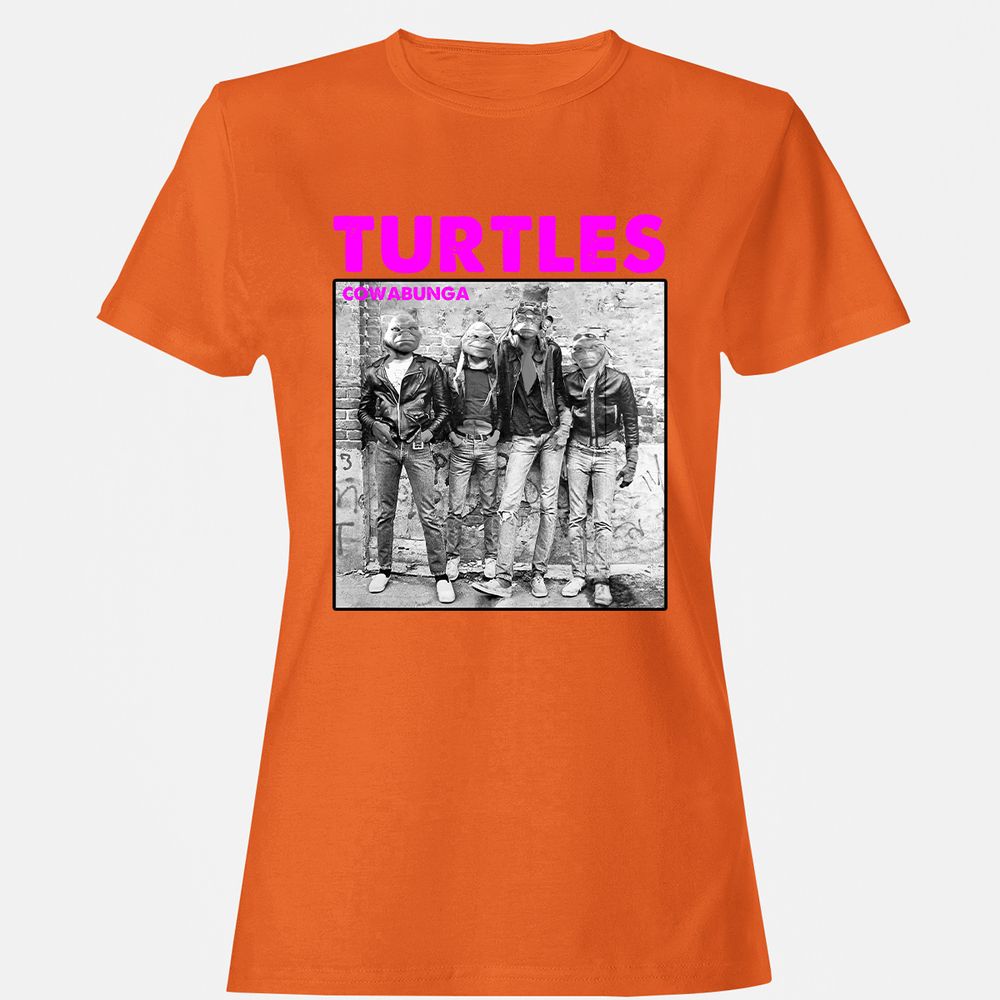 Women's T-Shirt - 9BF9ZP8Q - Orange - 11