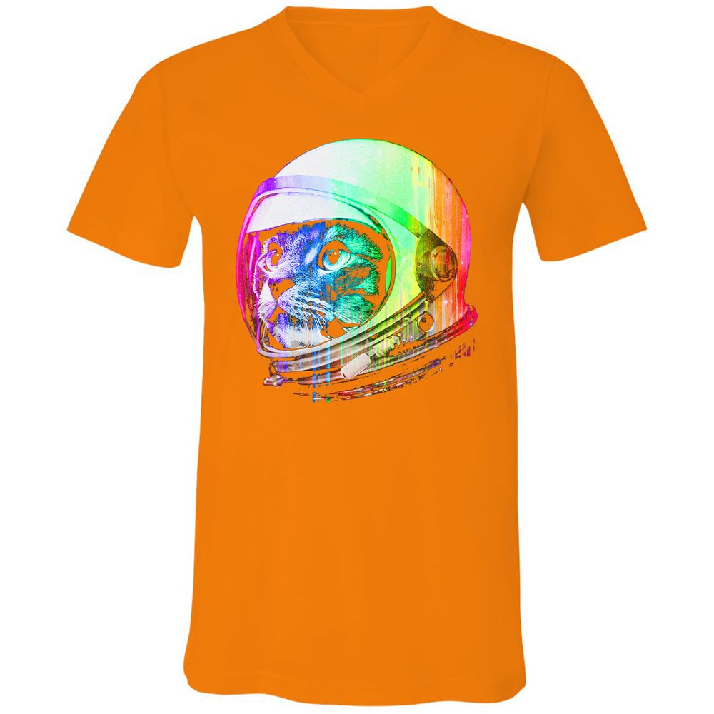 Unisex V-Neck T-Shirt - UNQN5PGW - Orange - 11