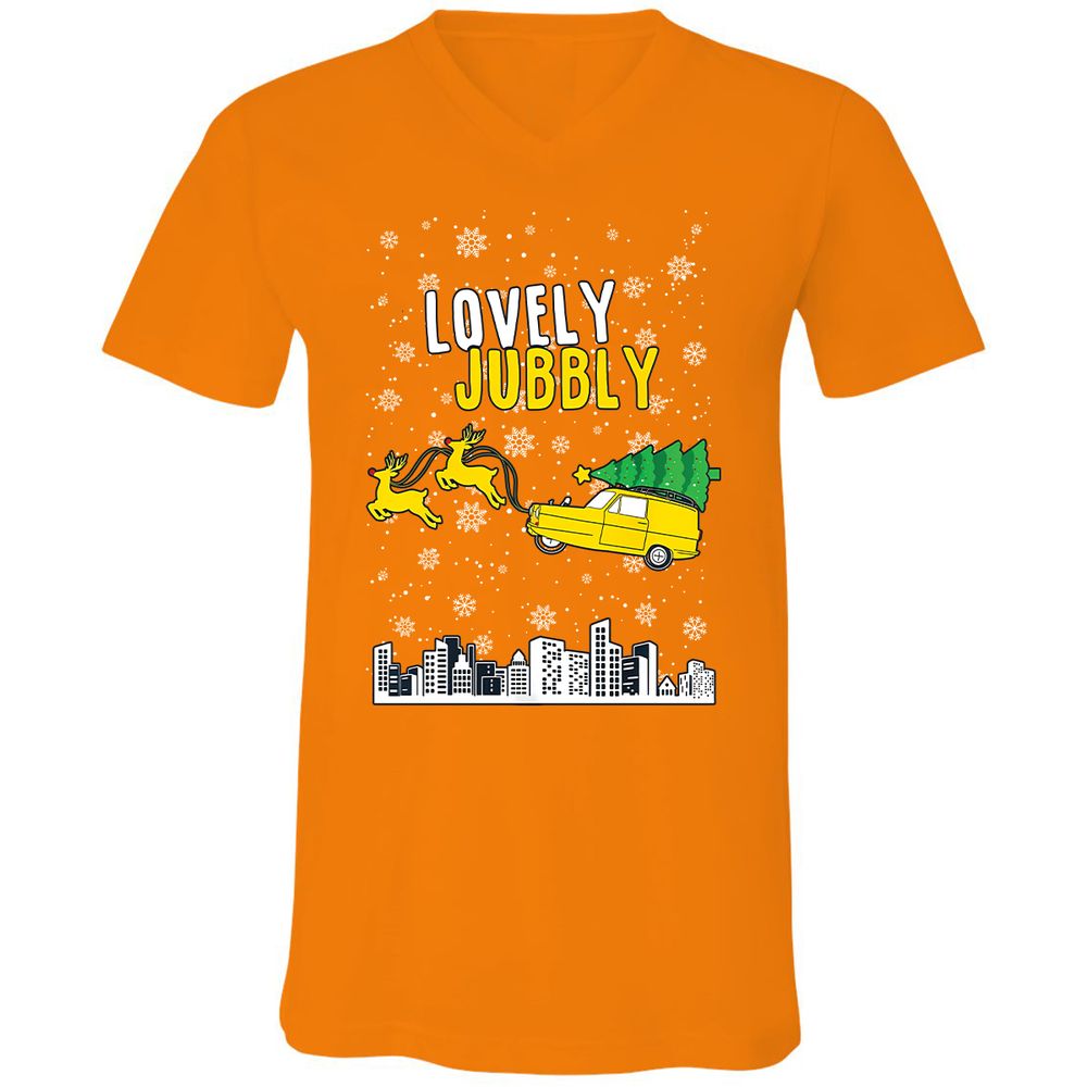 Unisex V-Neck T-Shirt - KV2KPCXC - Orange - 11