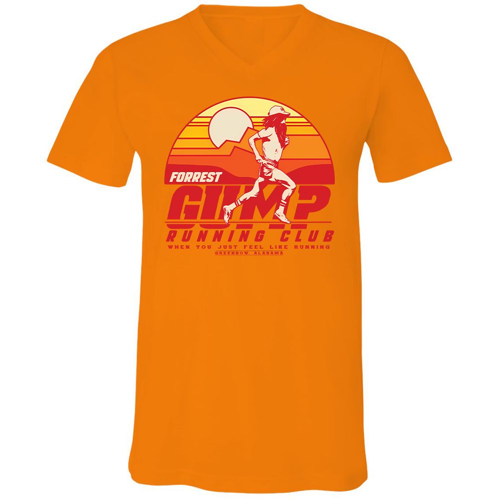 Unisex V-Neck T-Shirt - T2YRF1JK - Orange - 11