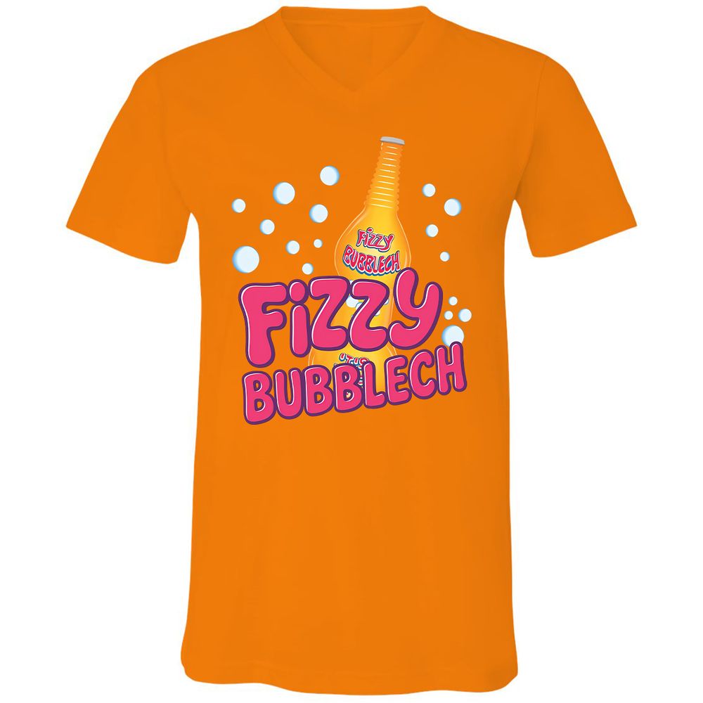 Unisex V-Neck T-Shirt - 111HERWY - Orange - 11