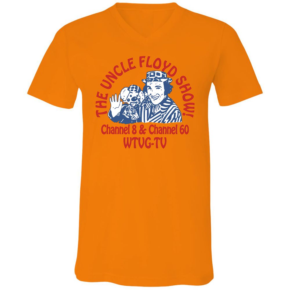 Unisex V-Neck T-Shirt - MMDVD4JZ - Orange - 11