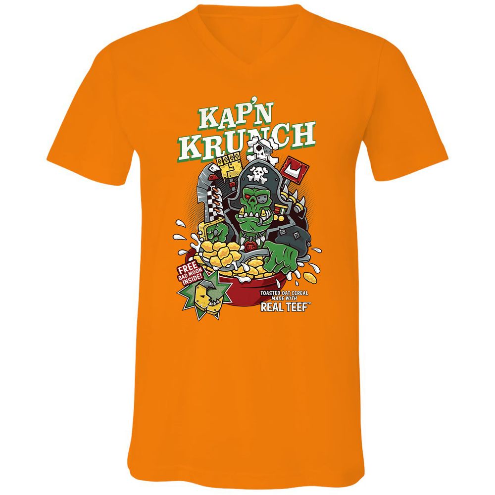 Unisex V-Neck T-Shirt - JVGDL8S1 - Orange - 11