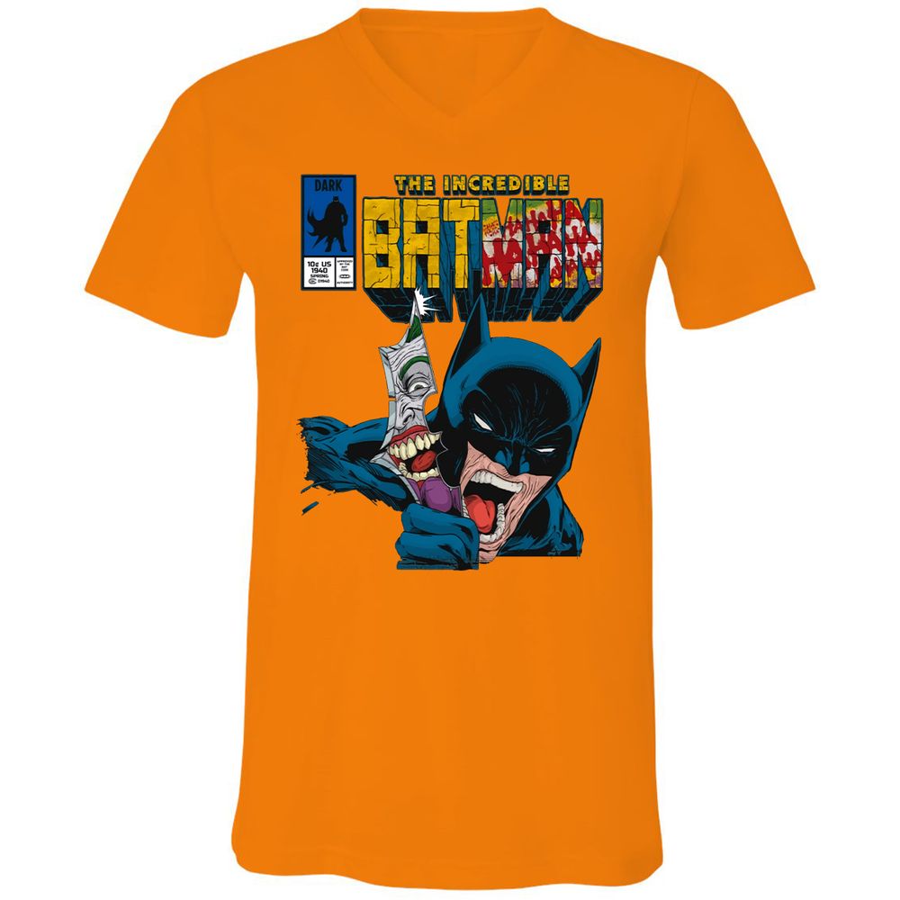 Unisex V-Neck T-Shirt - NMPTYSAM - Orange - 11