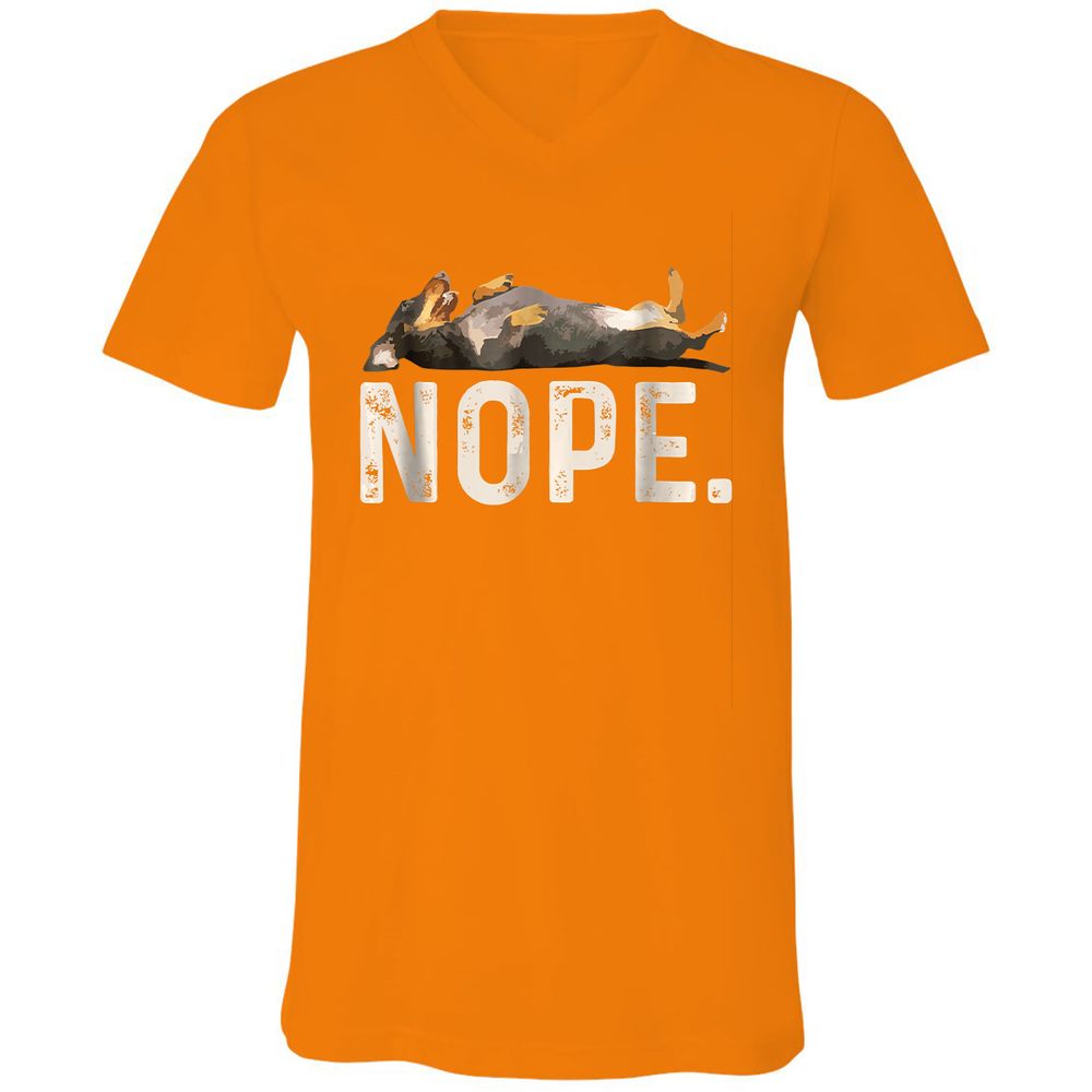 Unisex V-Neck T-Shirt - SVSUFBLT - Orange - 11