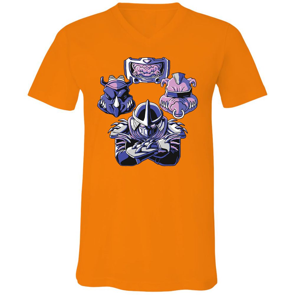 Unisex V-Neck T-Shirt - T8VHP5HC - Orange - 11