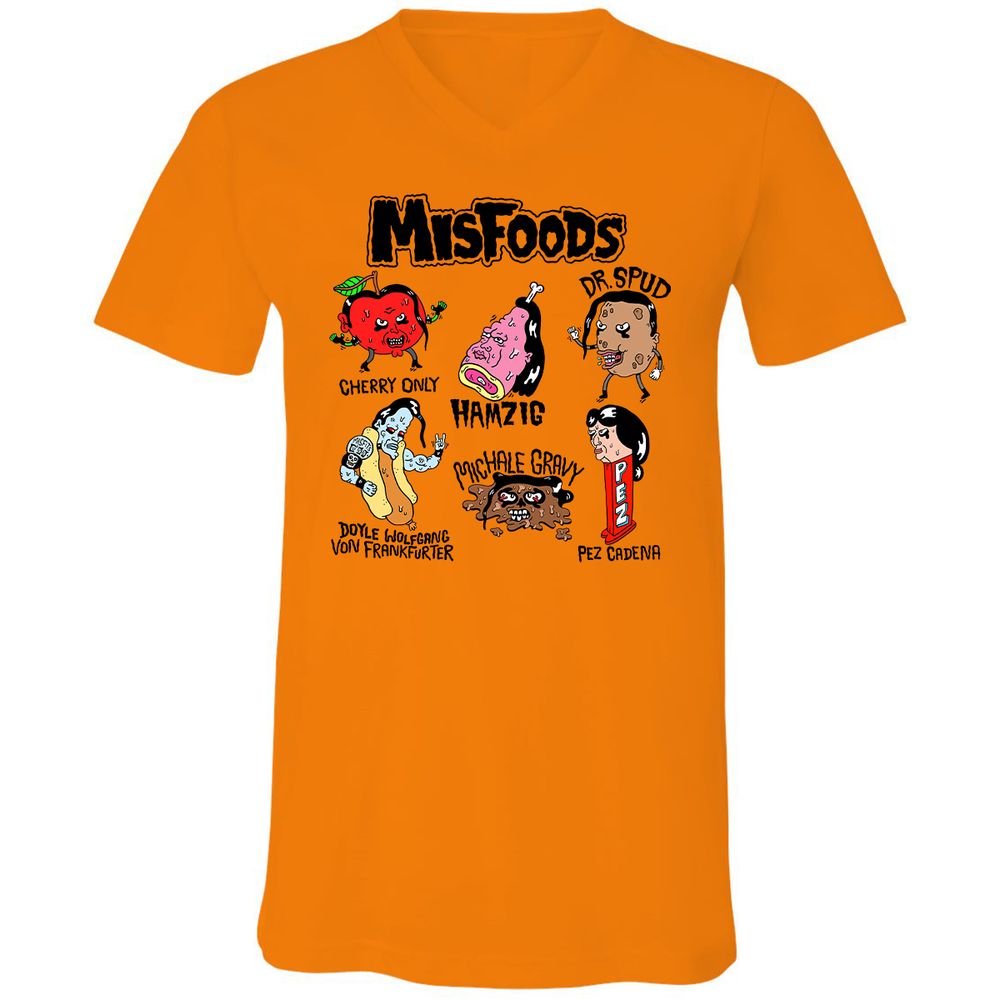 Unisex V-Neck T-Shirt - PX1Y5PCV - Orange - 11