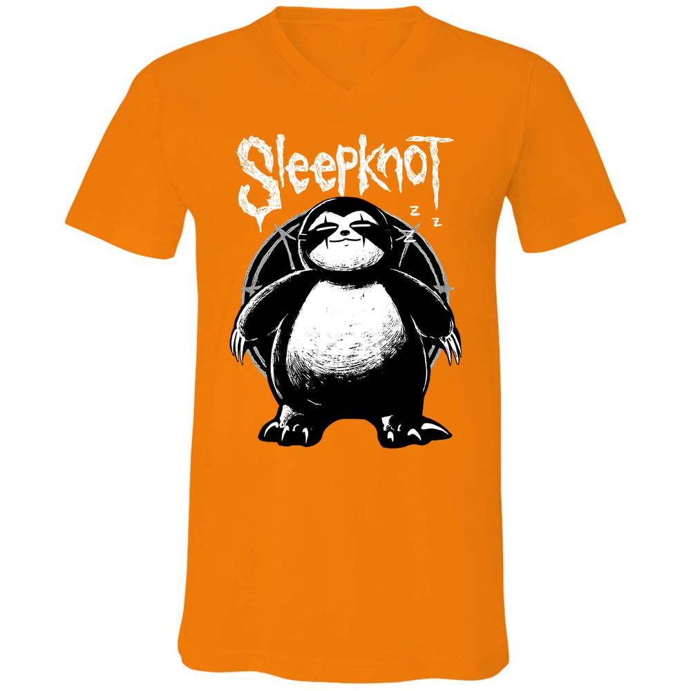 Unisex V-Neck T-Shirt - 6S35ZWNN - Orange - 11