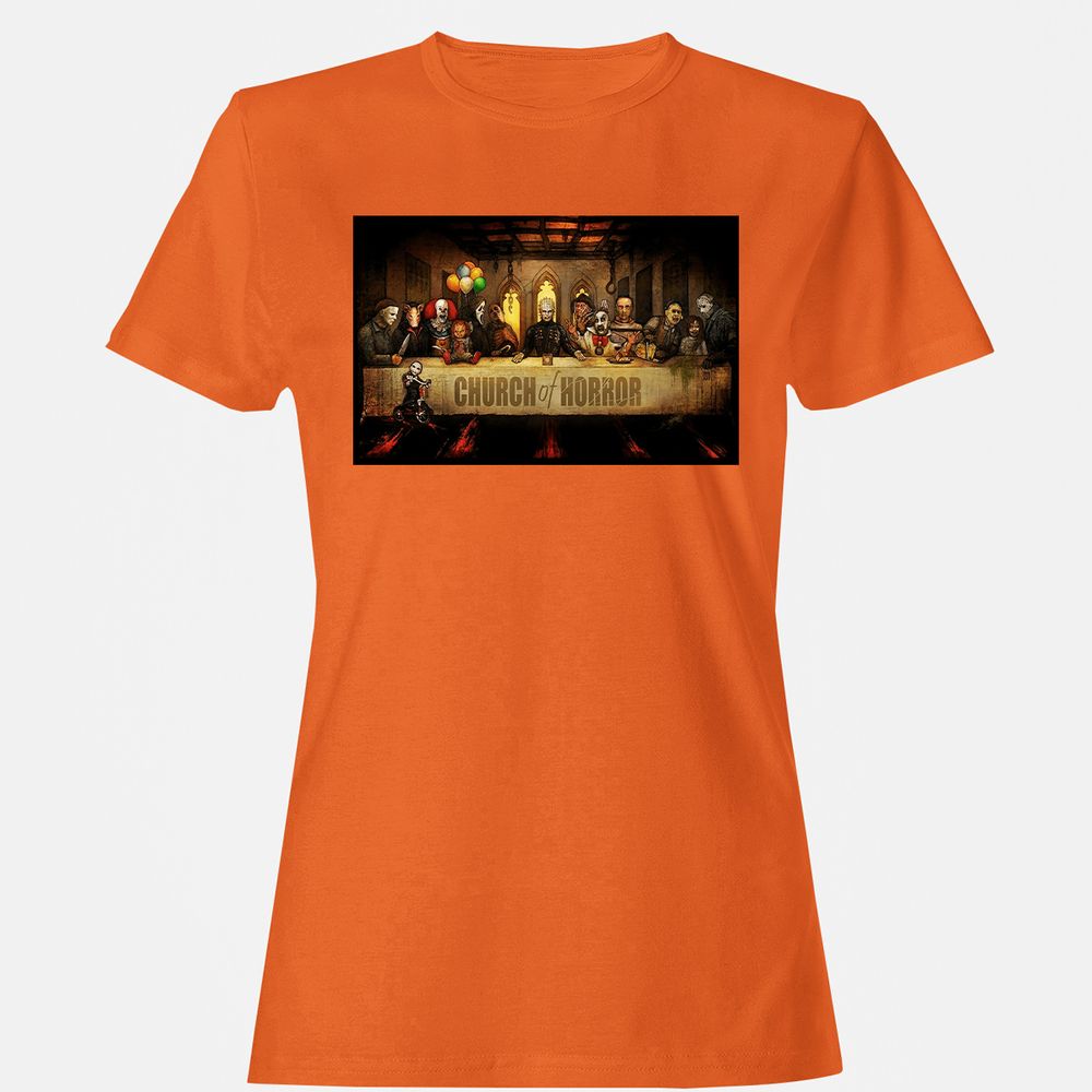 Women's T-Shirt - BZX9RVZU - Orange - 11