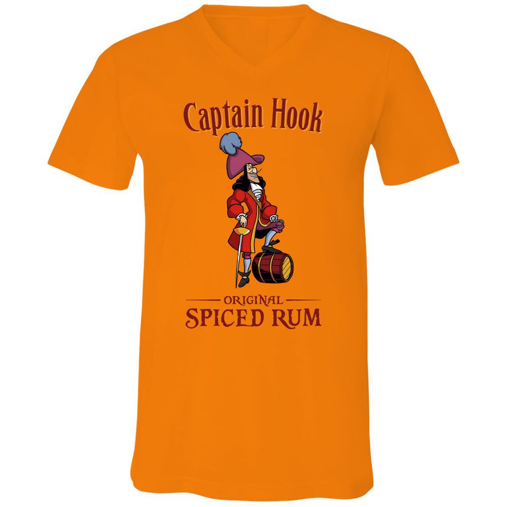 Unisex V-Neck T-Shirt - TJZ4Z6EP - Orange - 11