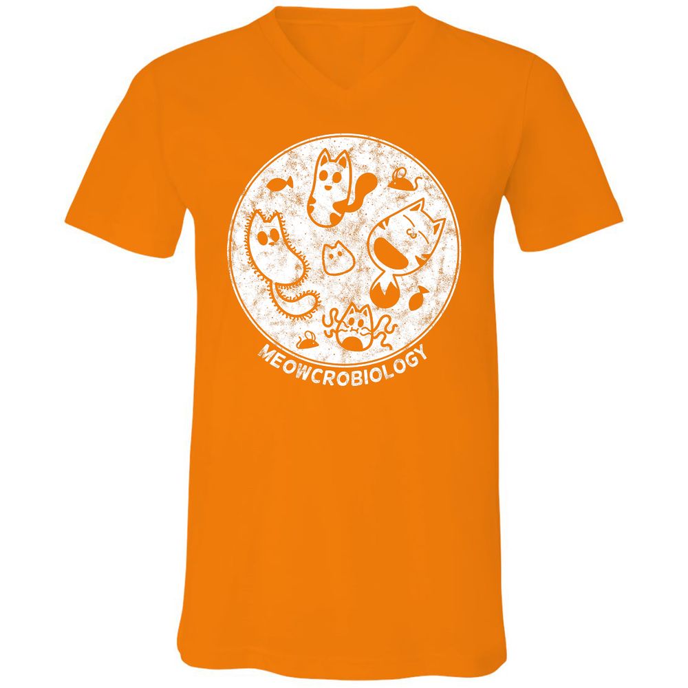 Unisex V-Neck T-Shirt - AYS5CEQH - Orange - 11