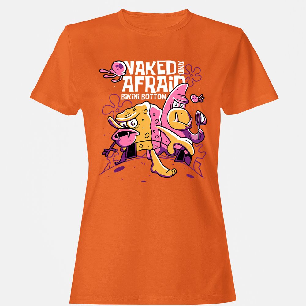 Women's T-Shirt - 4KJBJFST - Orange - 11