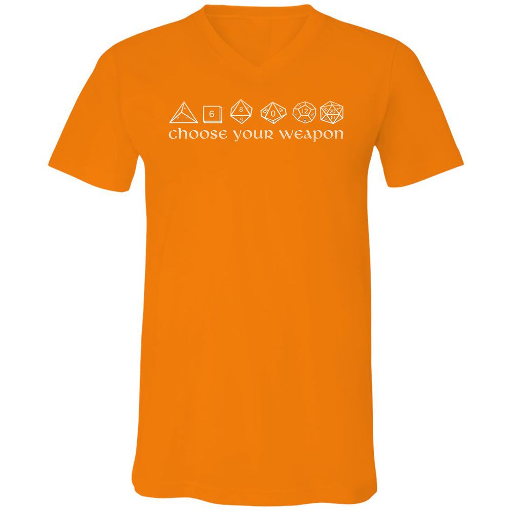 Unisex V-Neck T-Shirt - KRWWHS4B - Orange - 11
