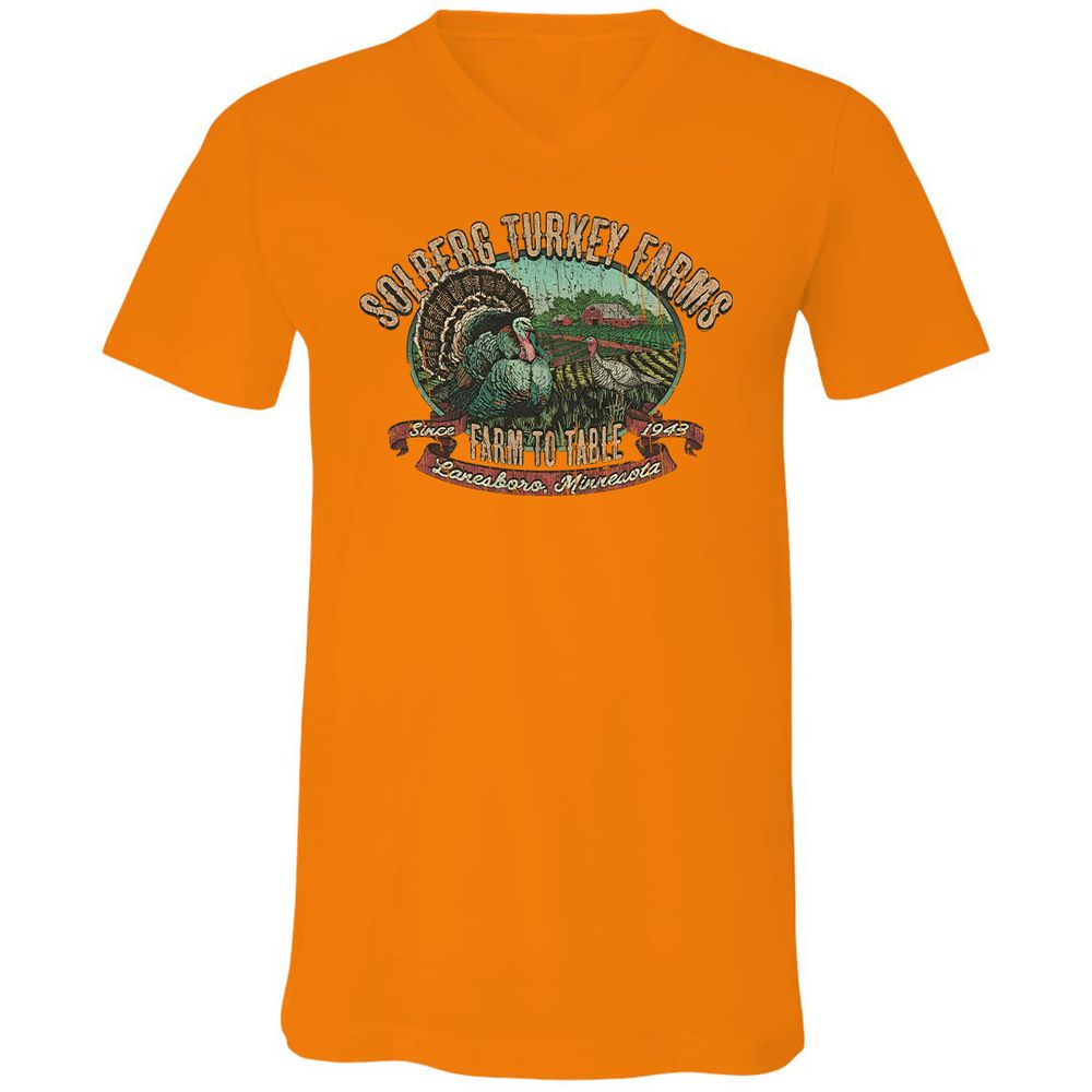 Vintage Turkey Farm Thanksgiving - Orange - 11
