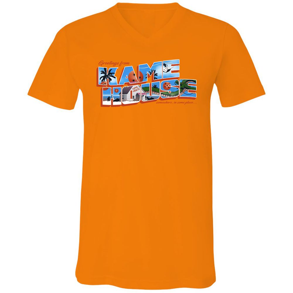 Unisex V-Neck T-Shirt - SU17MH6C - Orange - 11