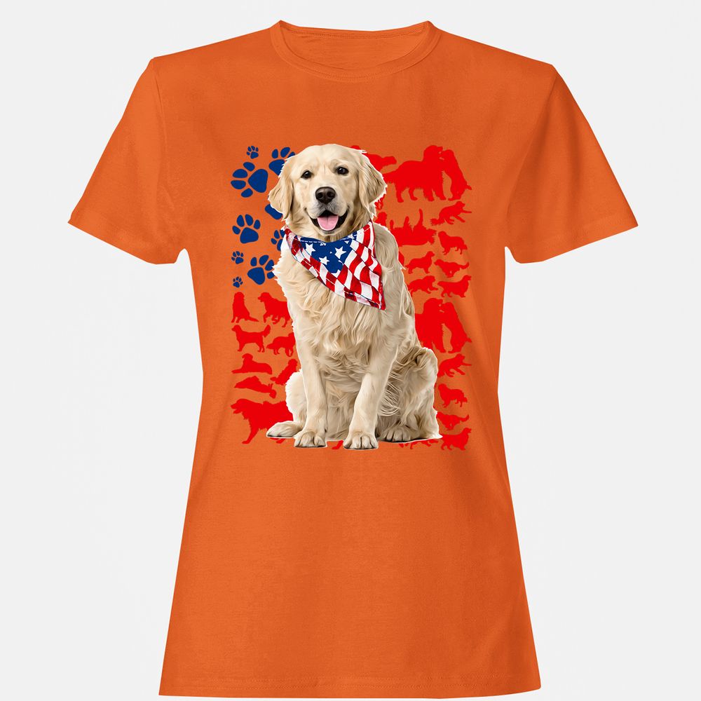 Women's T-Shirt - HTL7BJ96 - Orange - 11
