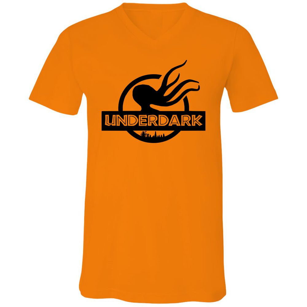 Unisex V-Neck T-Shirt - CPD3YCDS - Orange - 11