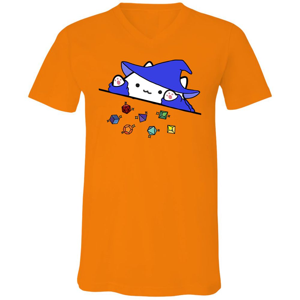 Unisex V-Neck T-Shirt - NXVJ2L23 - Orange - 11