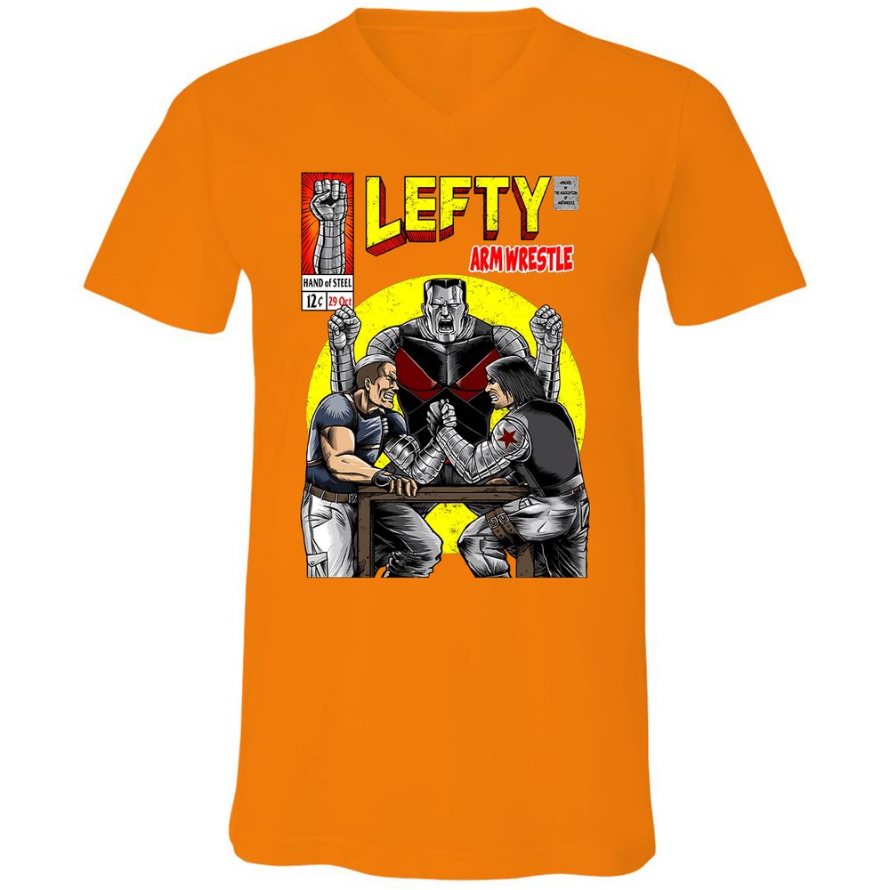 Unisex V-Neck T-Shirt - VCAPWR15 - Orange - 11