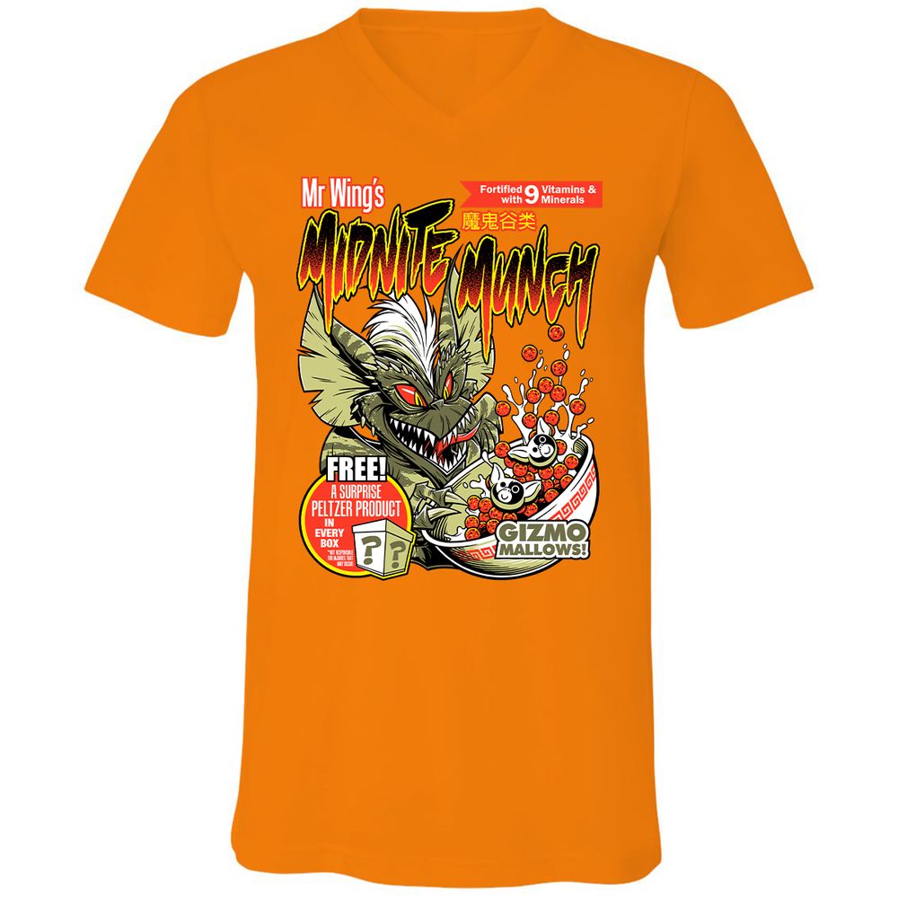 Unisex V-Neck T-Shirt - 8HDSG3DU - Orange - 11